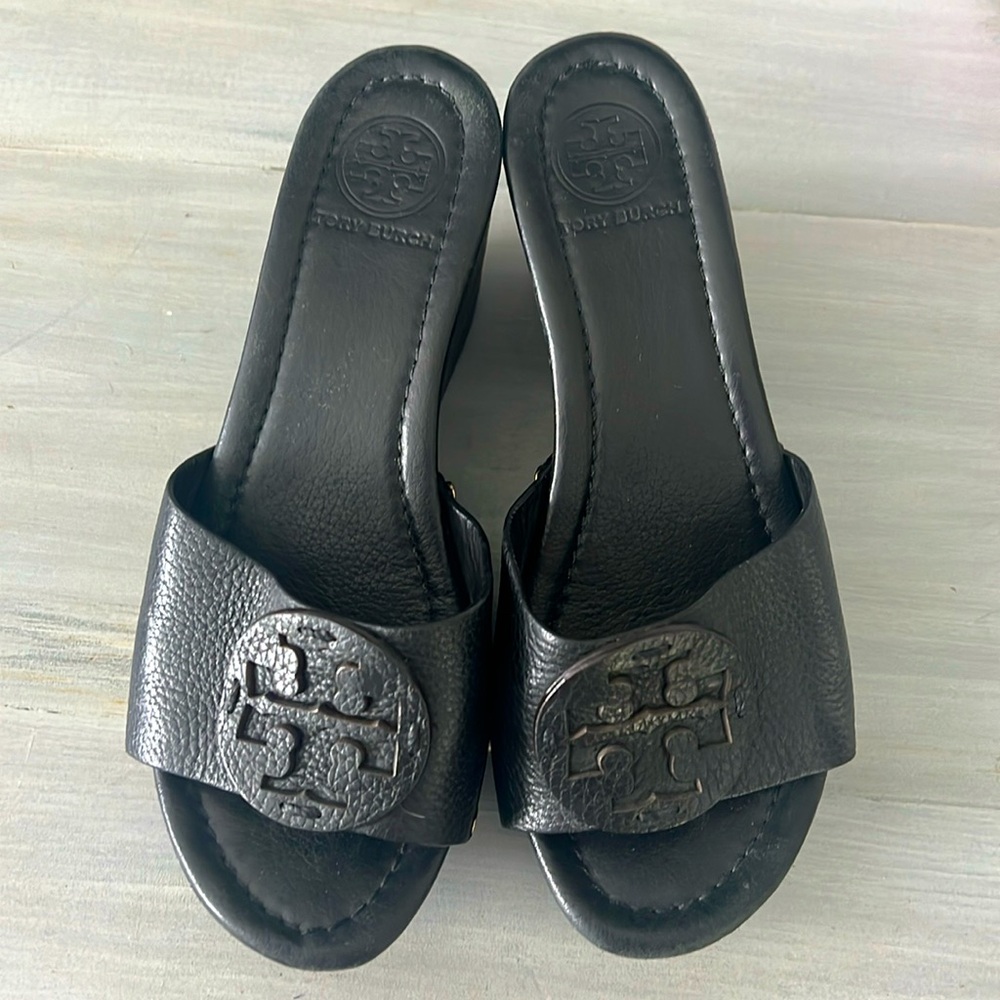 Tory Burch leather Clogs - Black